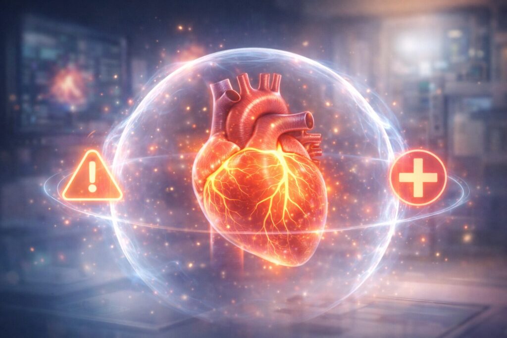 光の盾で守られた心臓