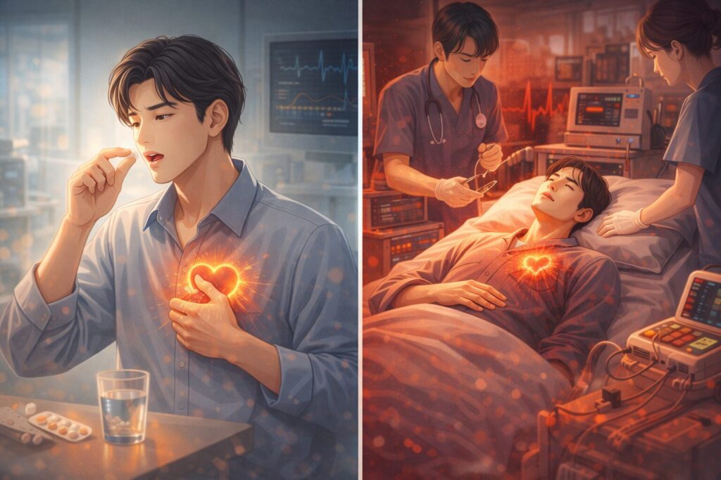 治療の変化：穏やかと緊急