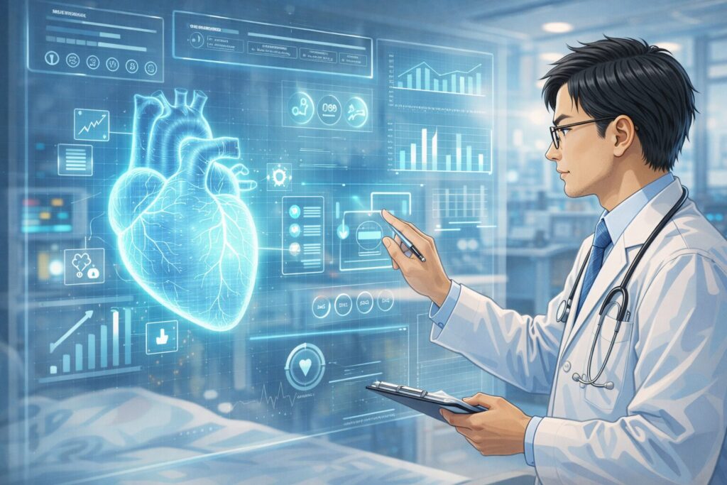 未来的な医療分析の瞬間