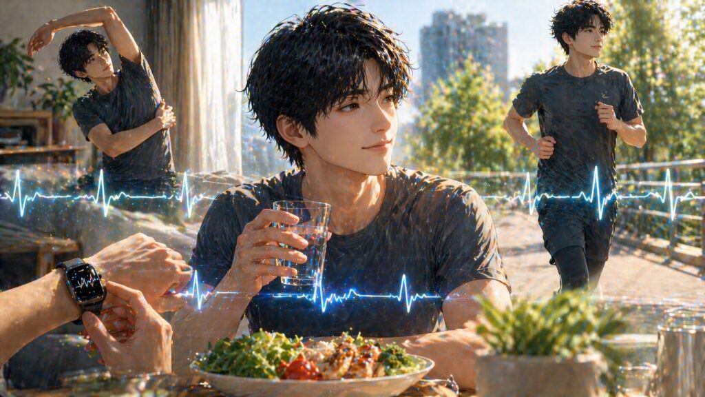 健康的なライフスタイルのハーモニー