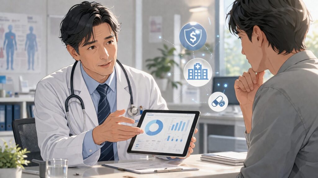 医師と患者の相談風景