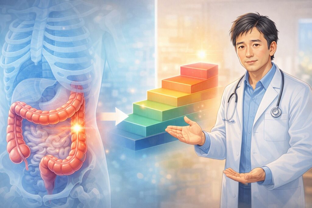 腸の狭窄とがんステージの解説